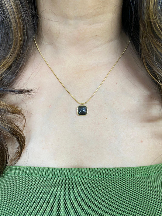 Black Beauty pendant with Chain